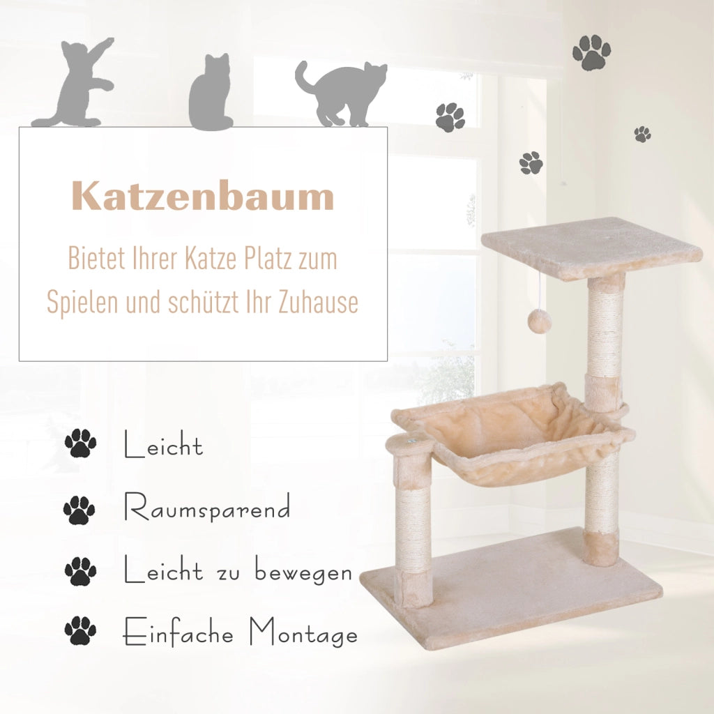 Albero tiragraffi per gatti ¨C zephmum ¨C beige 70 cm
