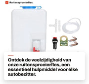 Sistema di pulizia parabrezza universale - 12V - Kit di pulizia parabrezza - Per una visibilità ottimale - Materiali in plastica - Accessori per pulizia parabrezza