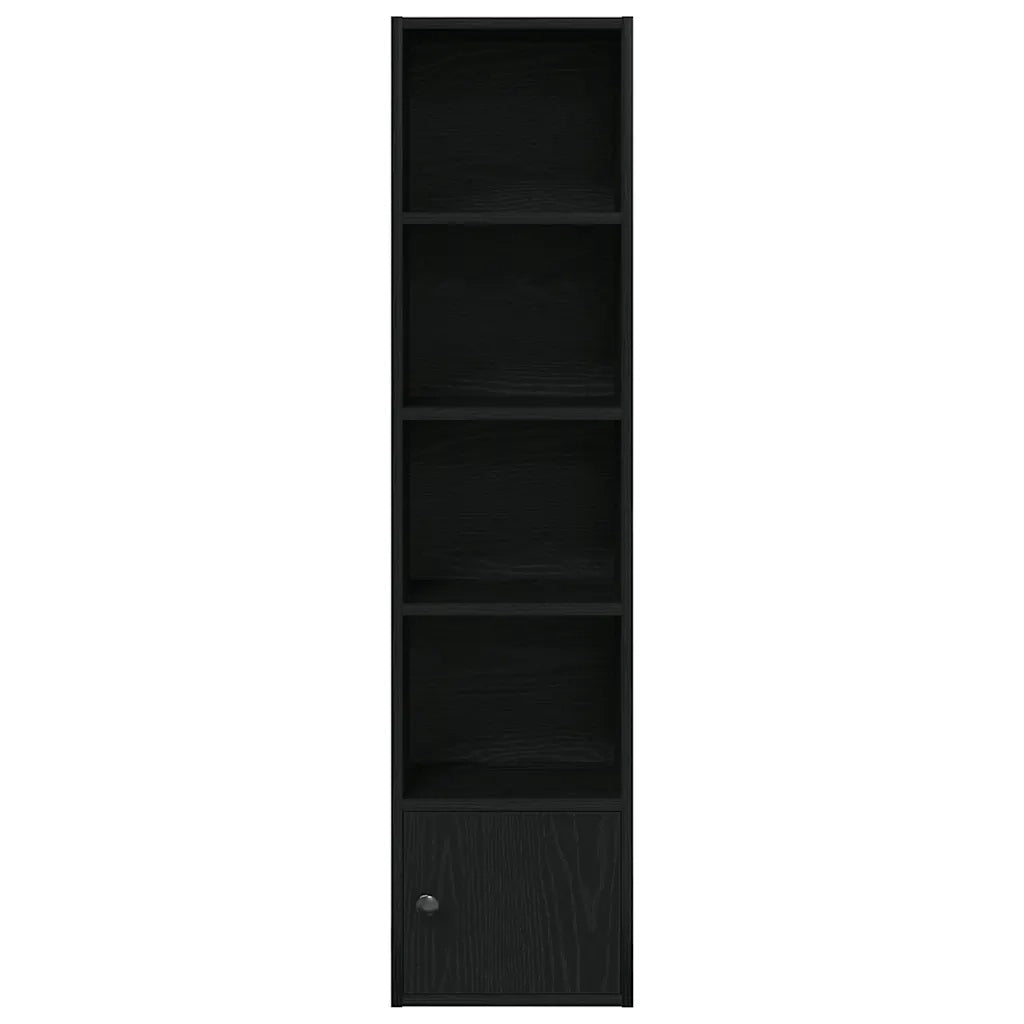 Libreria Rovere Nero 31x24x127 cm in Legno Multistrato 860347