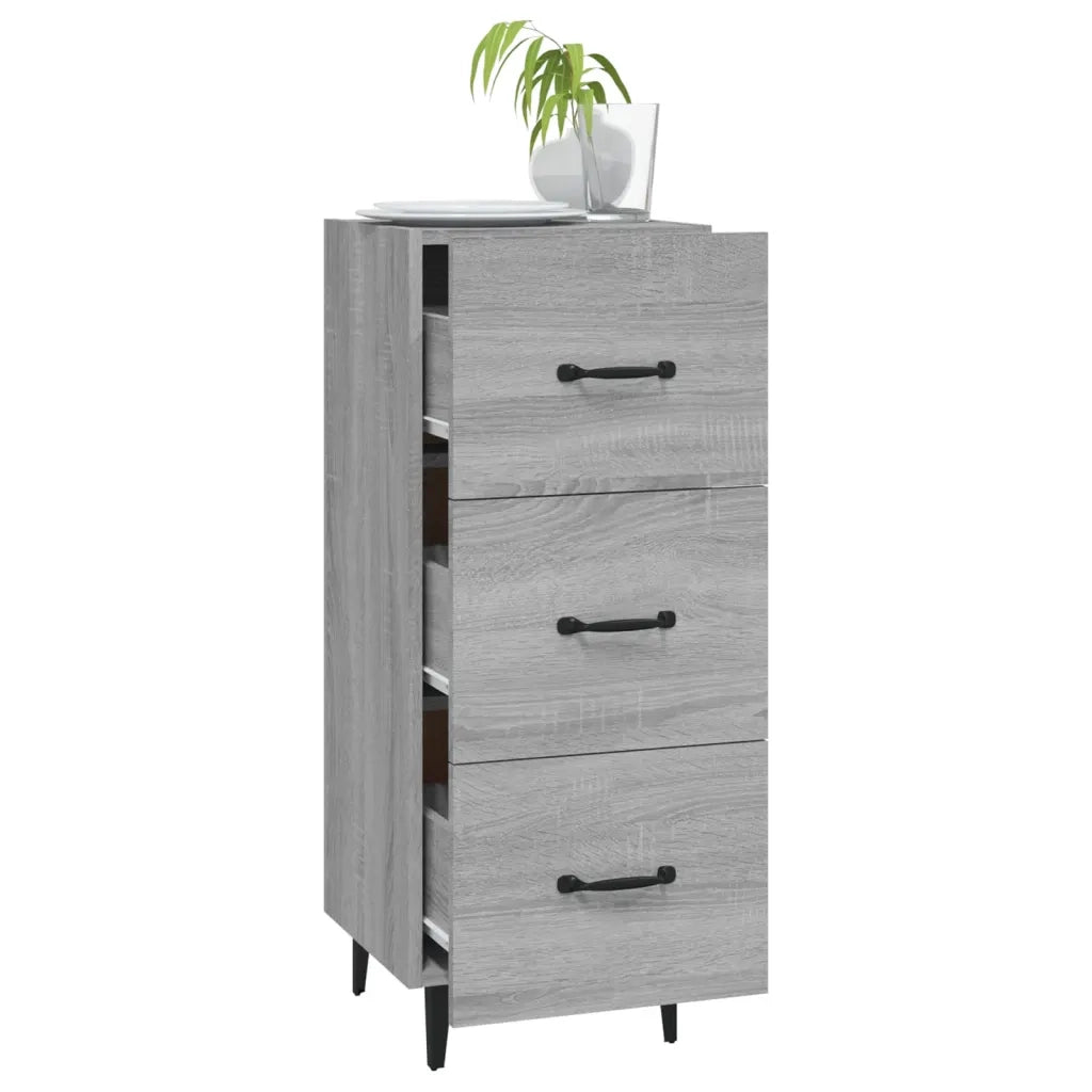 Credenza Grigio Sonoma 34,5x34x90 cm in Legno Multistrato cod mxl 23140