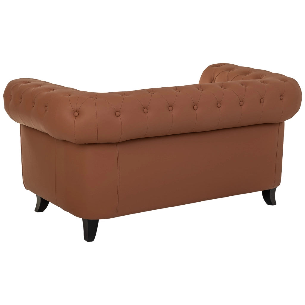 Divano in mousse color moka 160x82x76h cm