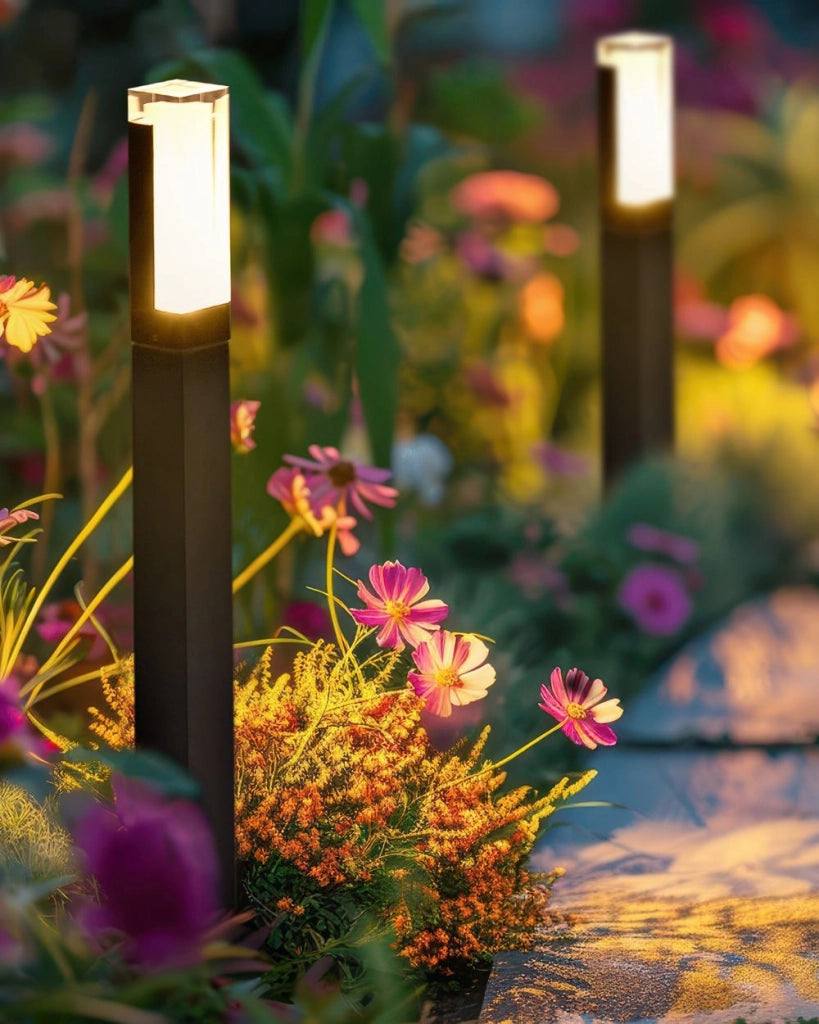 Dissuasore di luce in alluminio nero 60 cm LED Lampada da sentiero Illuminazione da giardino all'aperto Design moderno