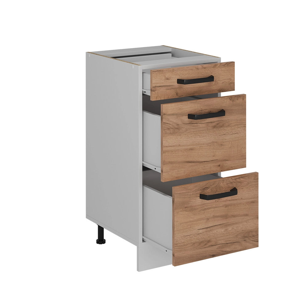 Vicco Mobiletto base per cucina Quercia dorata 40 cm PL Antracite