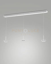 3805-48-102 MONTATURA BIANCA COMPLETA LINEARE CCT 2700K - 3000K - 4000K-  42W - 4530 lm 3 LCUI DIMMERABILE
