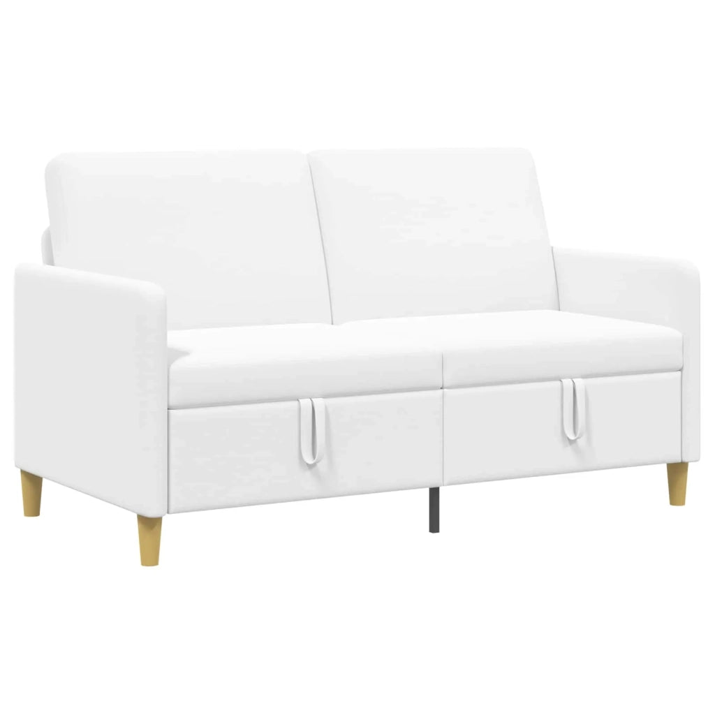 Divano con Storage Bianco 152 x 78 x 87 cm Poliestere 42036930