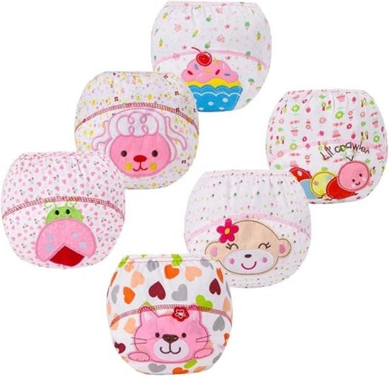Luiers per bambino - 6-pack - S - misura 80 - Adatto per una lunghezza del corpo di 80 cm - Adatto per bambini di 3-7 mesi - Adatto per un peso di 3,5-4,5 kg - Circonferenza vita 40 cm - Lunghezza del brodo 21,5 cm - Lavabile