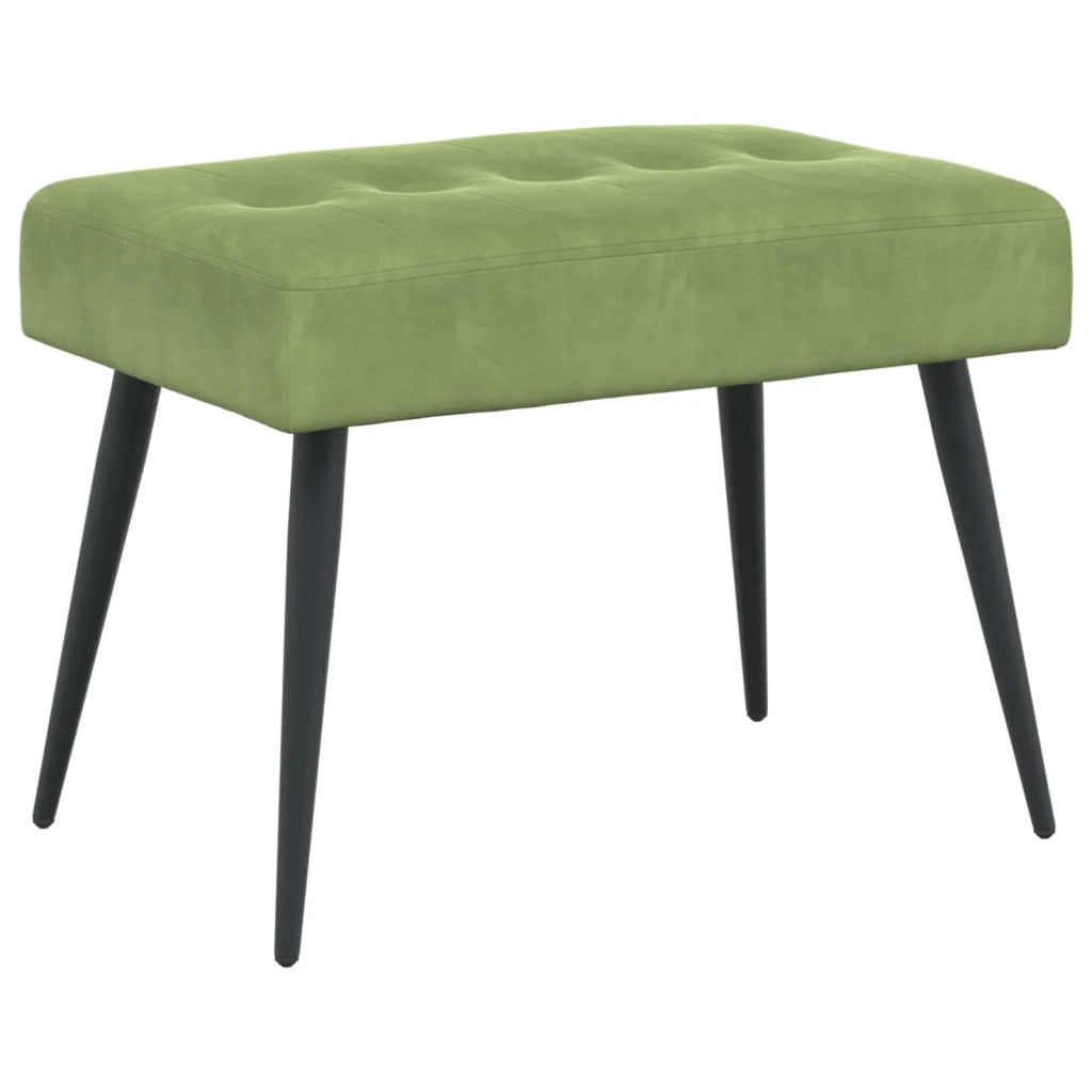 Panchina con bottoni imbottiti Verde chiaro 60 x 40 x 45 cm 42038504