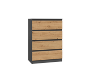 Cassettiera MALWA M4 antracite artisan per camera e soggiorno