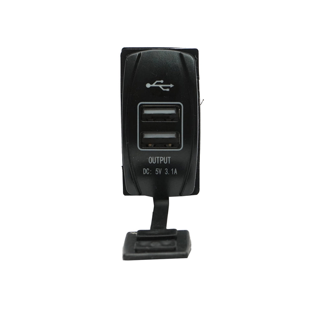 Presa, caricabatterie con 2 porte USB, 5V, 3.1A universale