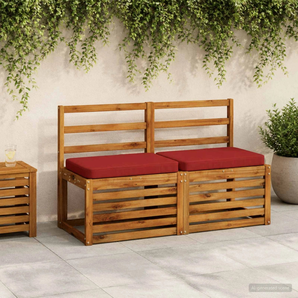 Cuscini per Panchina a 2 Pezzi VUGHT 2 pcs 100% Poliestere 951051