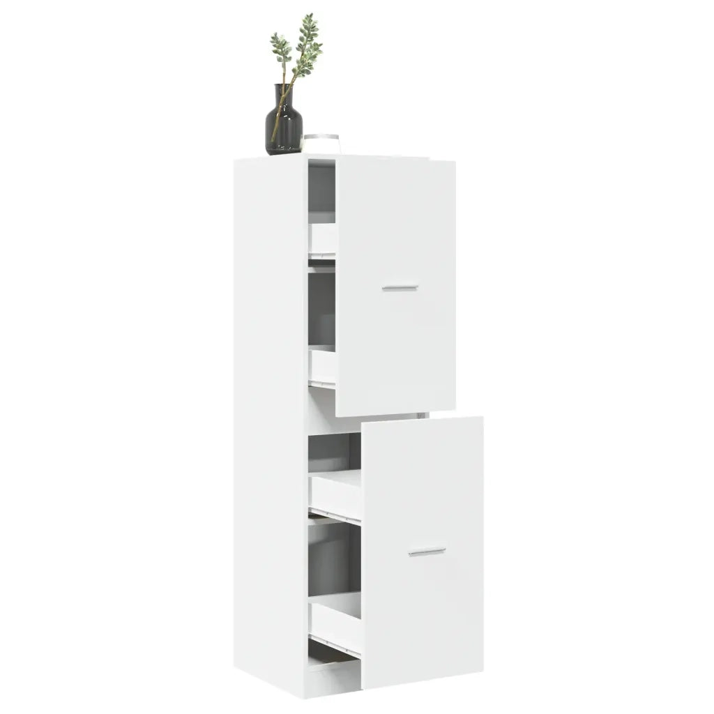 Armadietto da Farmacia Bianco 40x41x144,5 cm in Truciolato 3309636