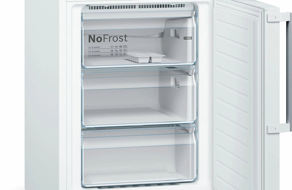 Bosch Serie 4 KGN39VWEQ Frigorifero combinato da libera installazione 203 x 60 cm Bianco Classe E