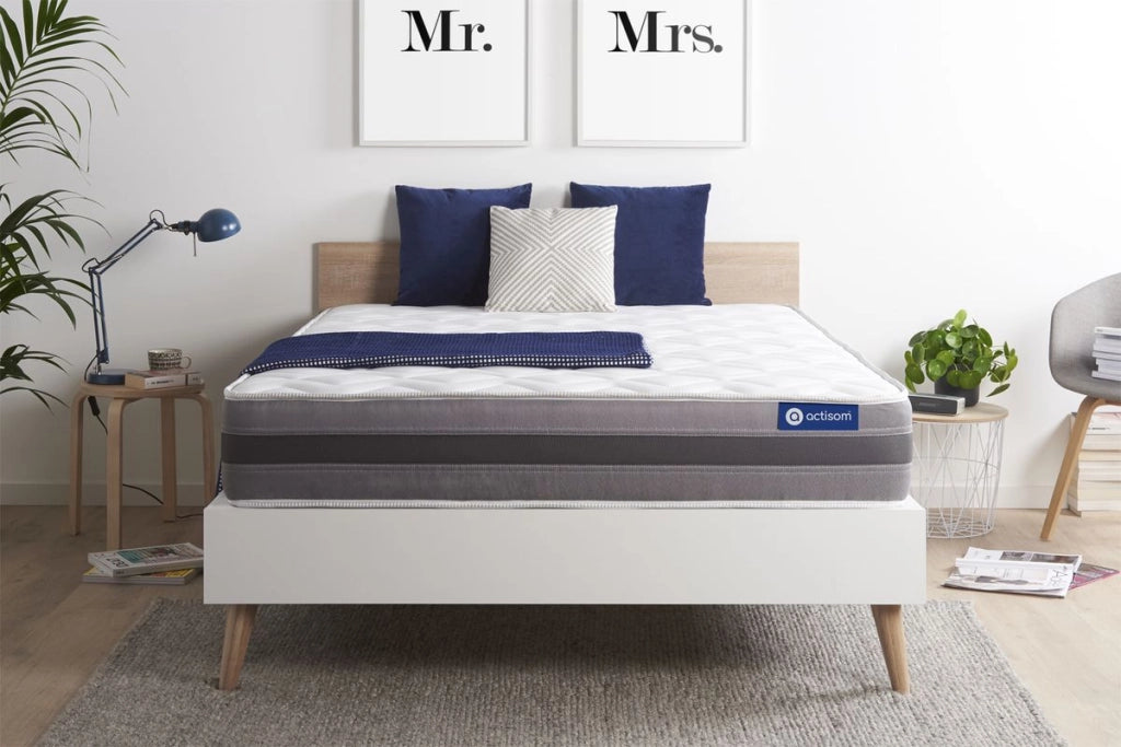 Materasso Actilatex relax 135x190cm - Spessore : 24cm - Lattice e memory foam - Moderatamente rigido