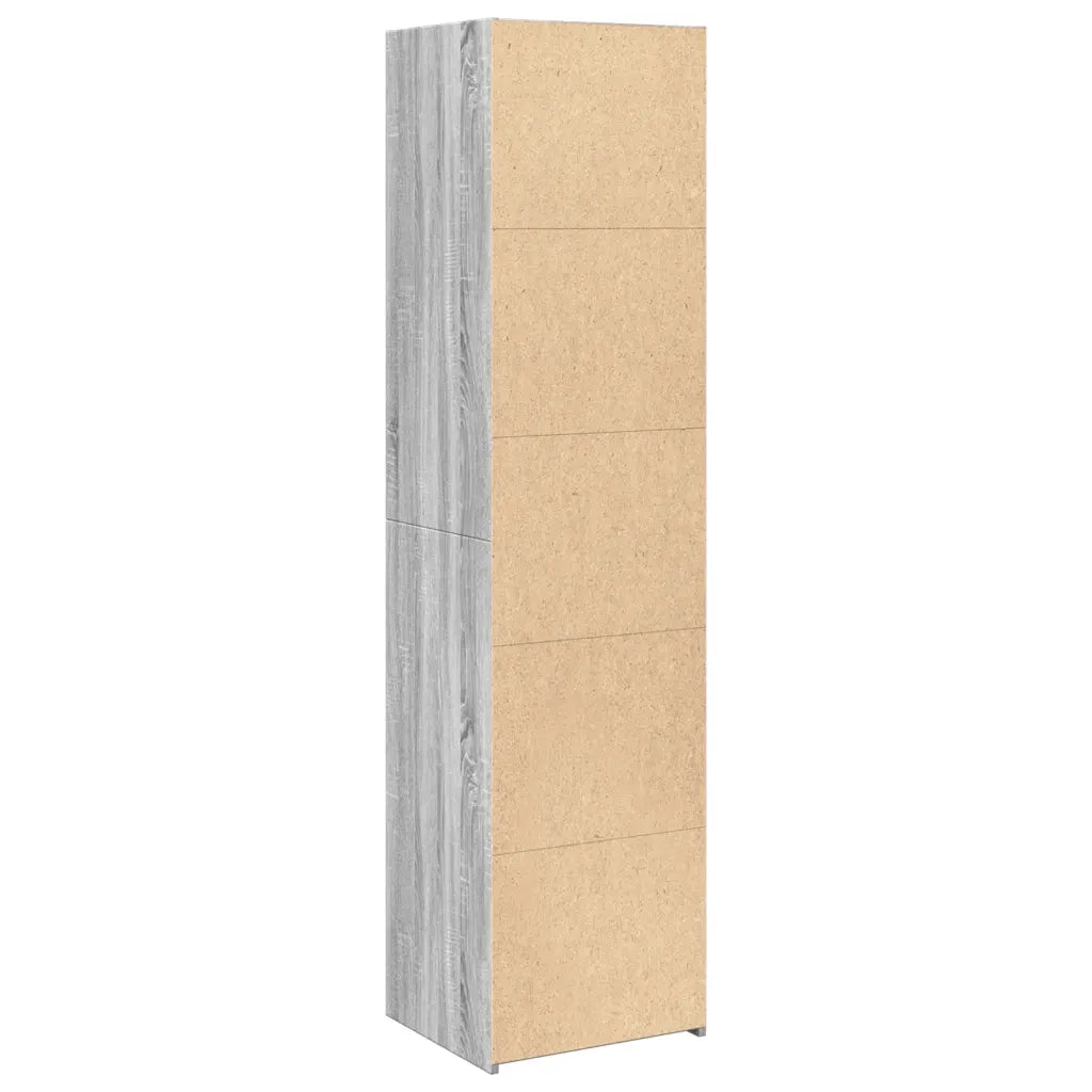 Credenza | Madia | Buffet da pranzo | Armadio da pranzo Grigio Sonoma 45x41x185 cm in Legno Multistrato