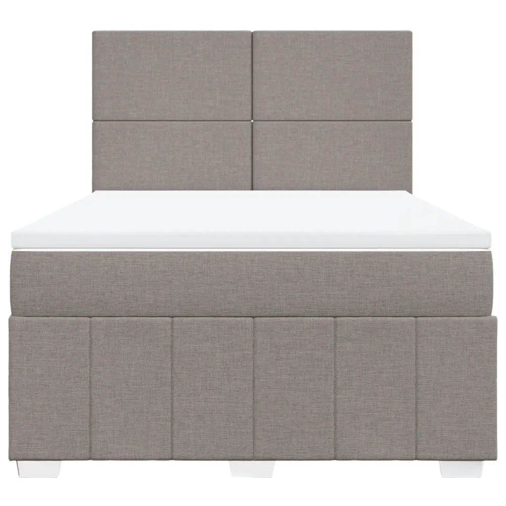 Giroletto a Molle con Materasso Tortora 140x190 cm in Tessuto 3293960