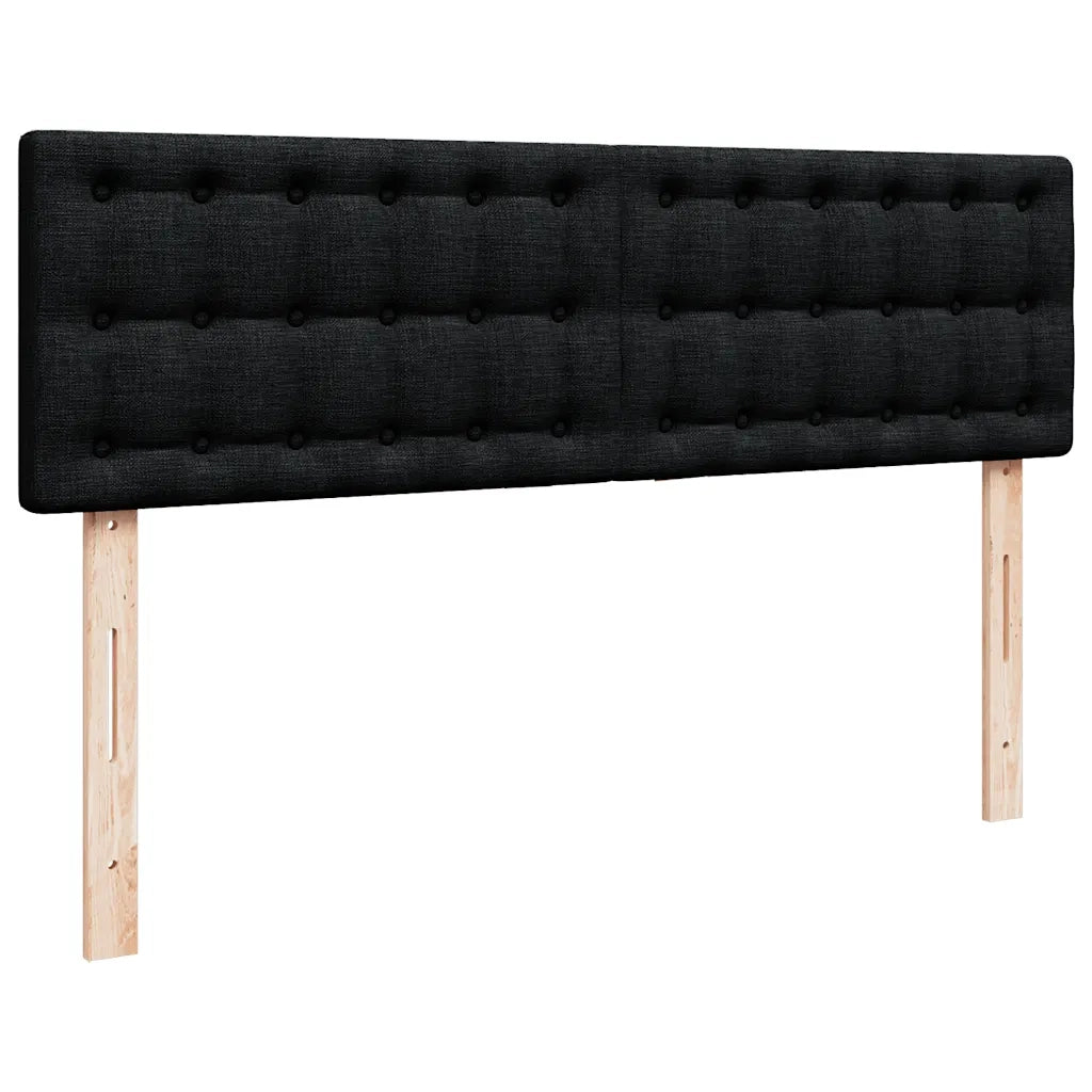 Pouf Letto con Materasso e LED Nero 140x190 cm 3312473