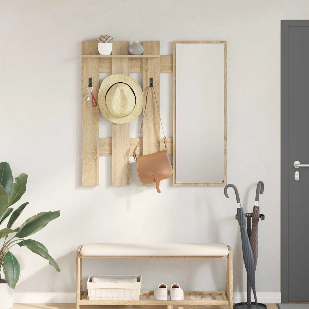 Appendiabiti a muro Rovere Sonoma 100 x 10 x 100 cm 874509