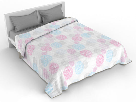 Trapuntino Singolo Doubleface con Stampa Molecole