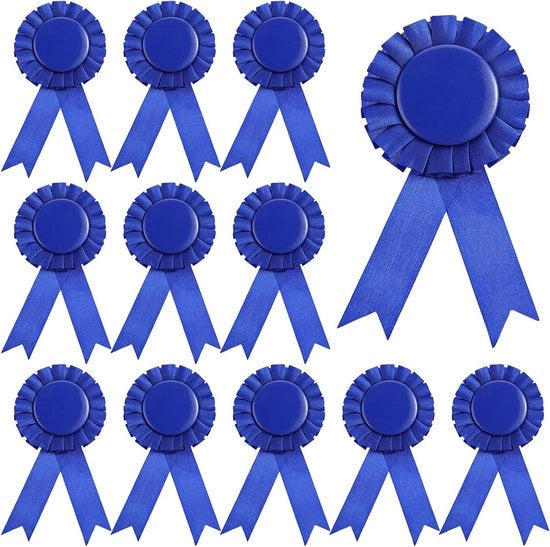 Set di medaglie da 12 per vincitori medaglie di 1°, 2° e 3° posto - medaglie bianche con nastri per eventi sportivi, classe e talent show - fai da te
