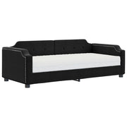 Divano letto | Sof¨¤ letto | Letto singolo con Materasso Nero 90x190 cm in Tessuto