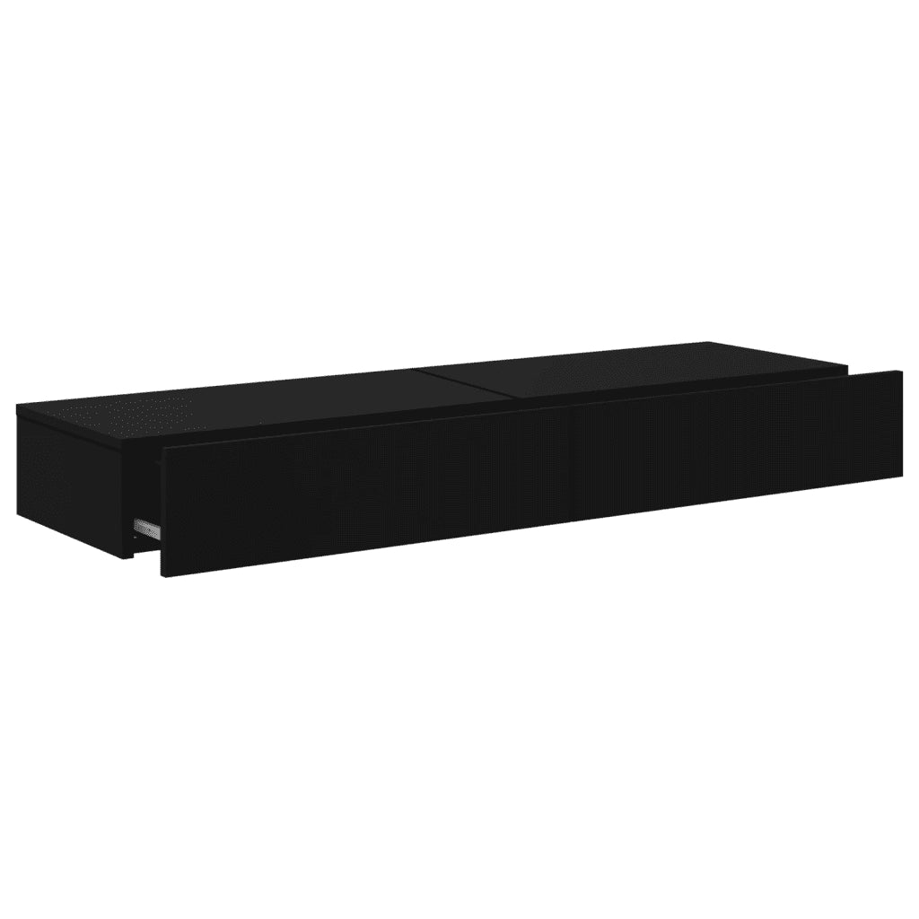 Mobili Porta TV con Luci LED 2pz Neri 60x35x15,5 cm 842889
