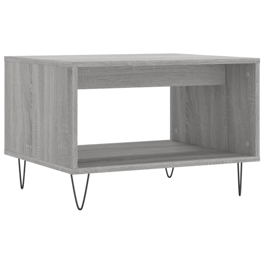 Tavolino da Salotto Grigio Sonoma 60x50x40 cm Legno Multistrato 829258