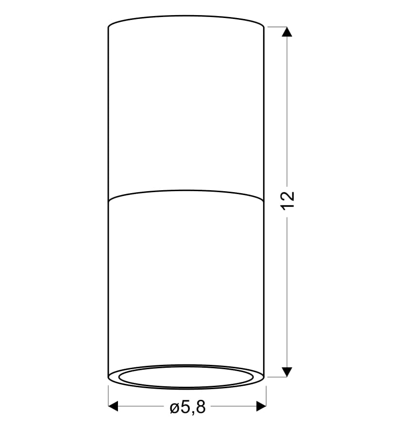 Spot soffitto Candellux TUBA GU10 legno chiaro bianco