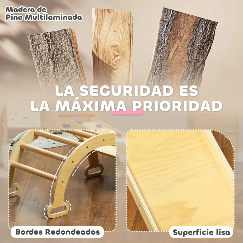 Struttura di arrampicata per bambini in legno ¨C zephmum ¨C 178x64.5x63 cm