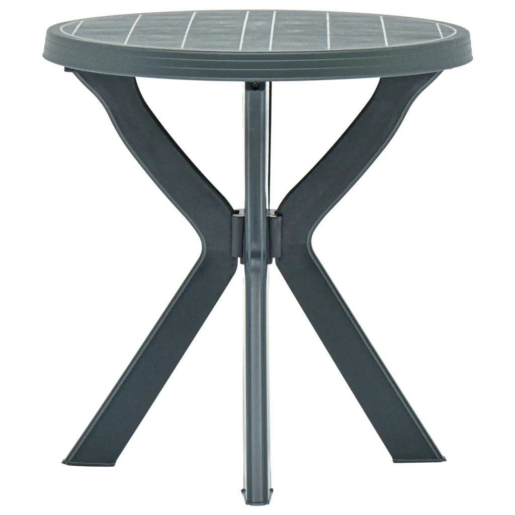 Tavolo da Bistrot Verde Ø70 cm in Plastica 48797