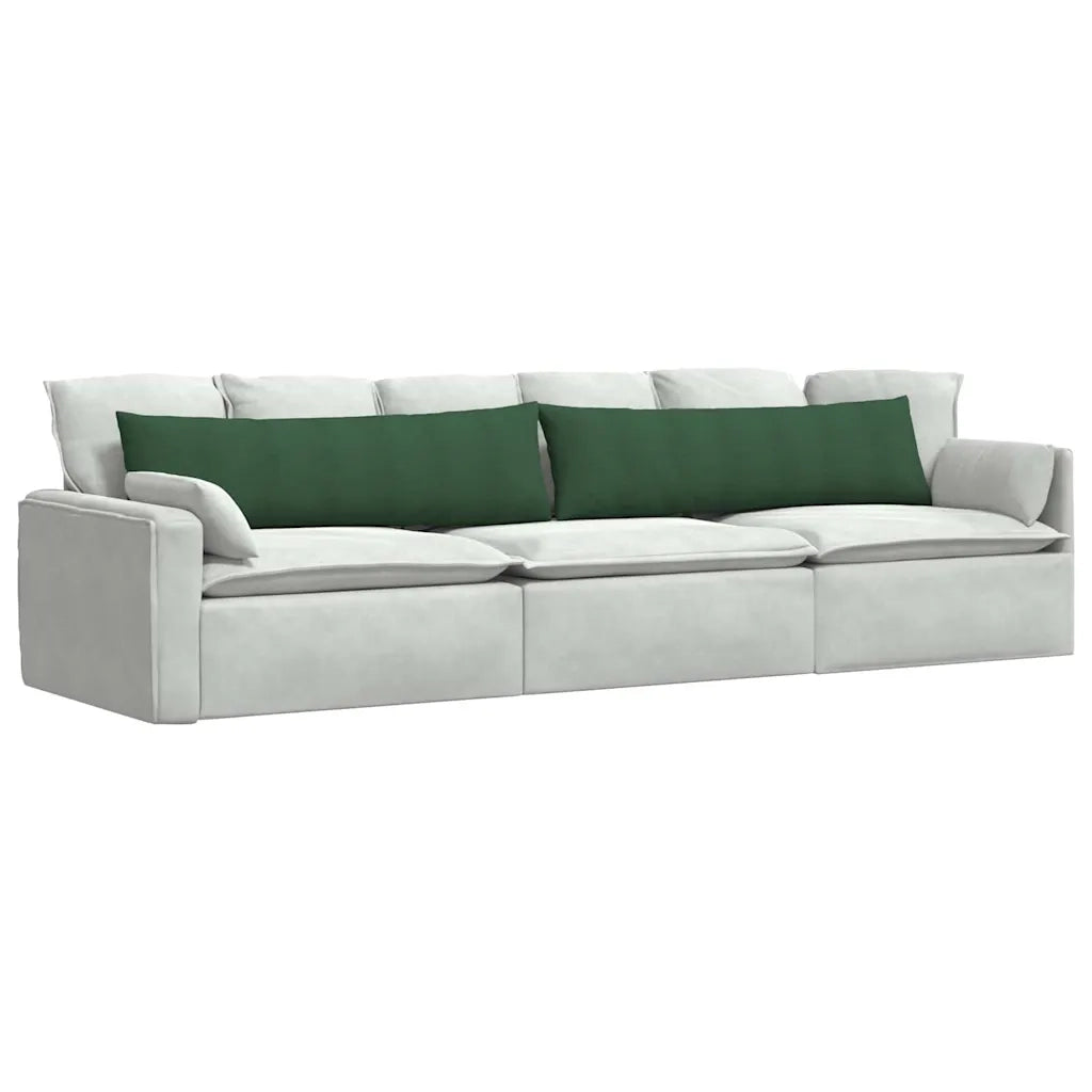 Cuscini da Divano 2 pcs Verde Scuro 145 x 40 cm