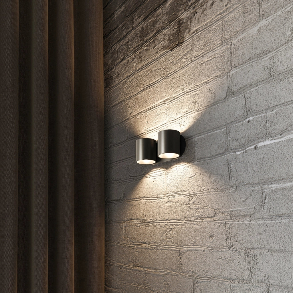 Applique RONDEO 2 luci nero alluminio G9 Pure Lume