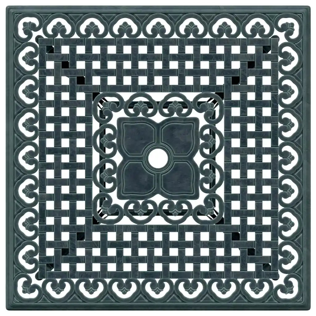 Set di Tavolo da Giardino 5 pcs Verde Alluminio pressofuso