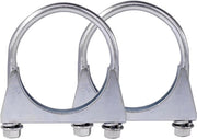 Fermo tubo M8 Ø52-80 mm - Fermo speciale per tubo di scarico - Fermo tubo in acciaio inox - 2 pezzi