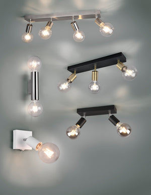 Spot da Interno   in Metallo Nickel Opaco