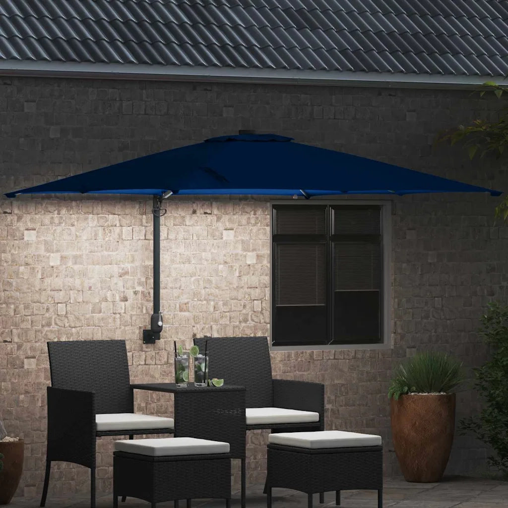Ombrello | Parasol da giardino Azzurro 248,5 x 247,5 x 160 cm