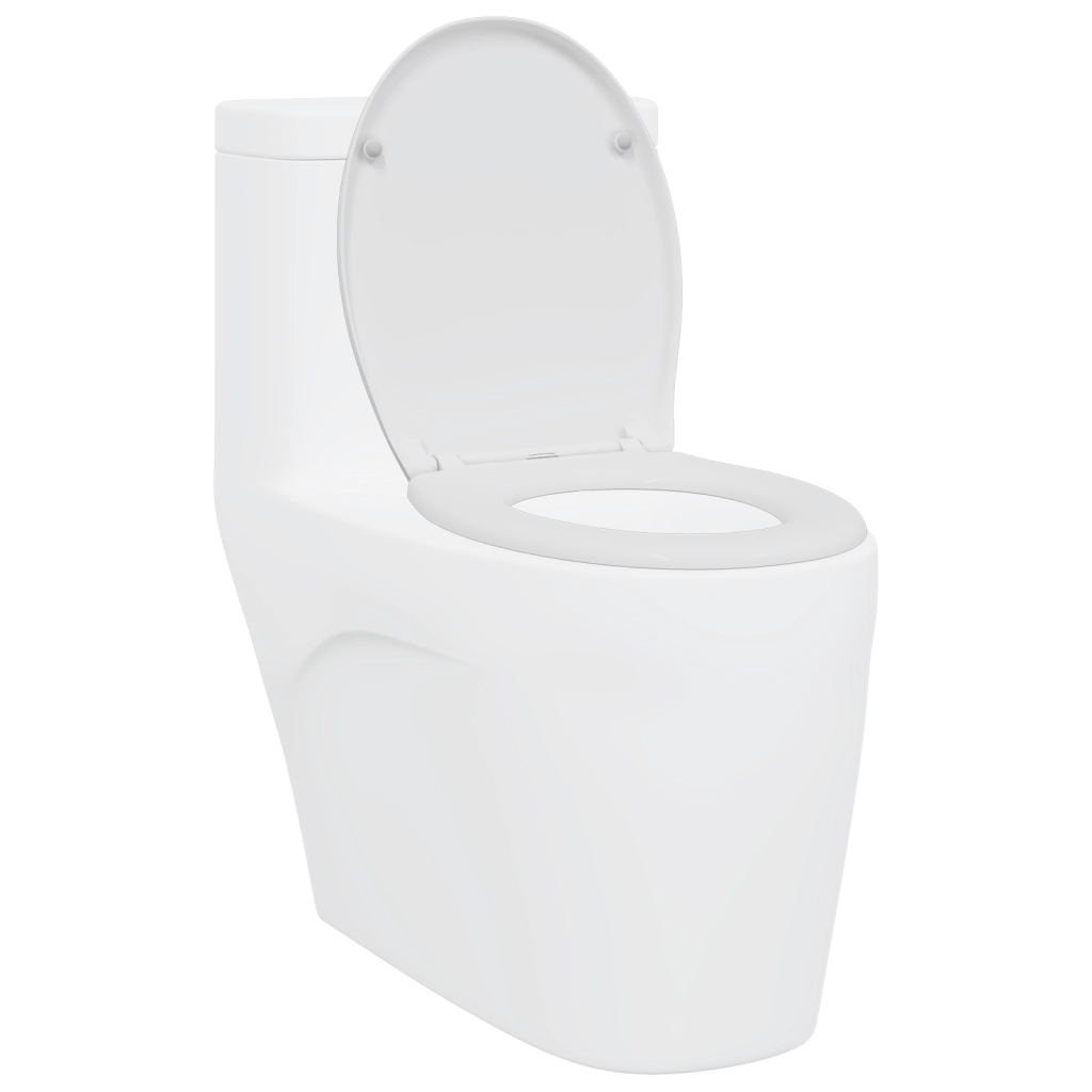 Sedile del Water con Chiusura Morbida Duroplast Bianco