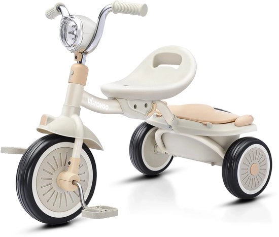 Furgone Trasportabile per Bambini e Bimbi - Telaio a Tre Ruote - Beige