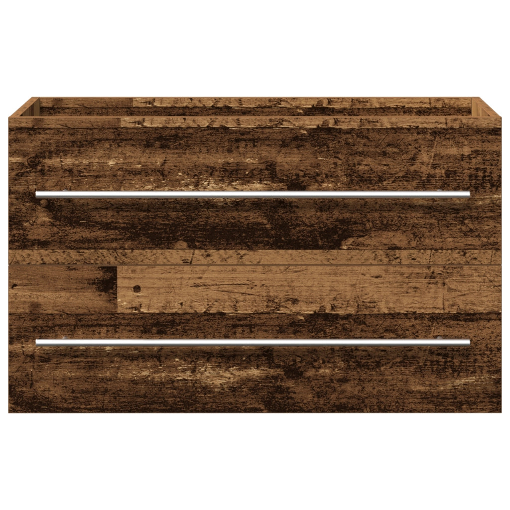Mobile per Lavabo con Lavandino Integrato Finitura Legno Vecchio