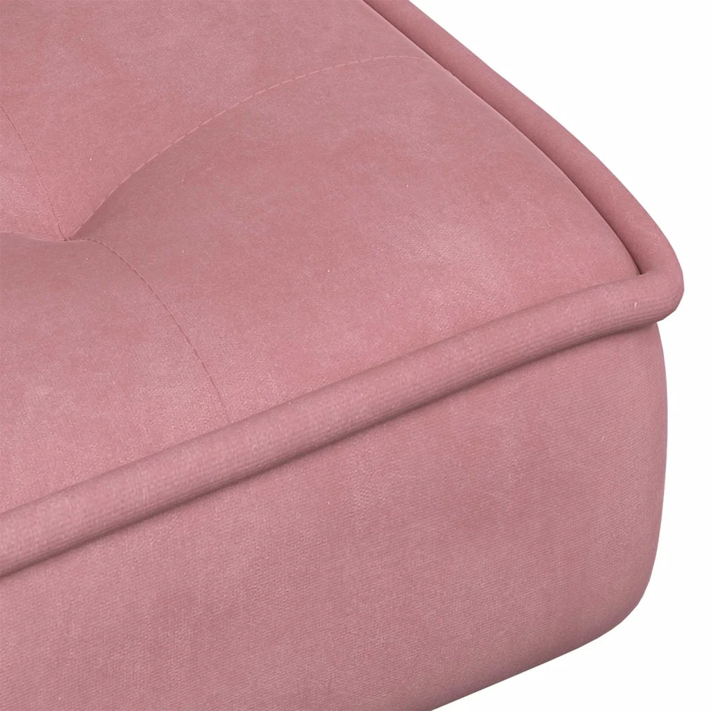 Poltrona Relax 64x74x84 cm Rosa in Velluto