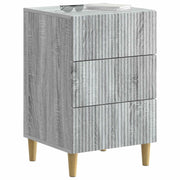 Comodino | Armadio da Notte | Mobiletto da notte con cassetto Grigio Sonoma 43 x 41 x 66,5 cm
