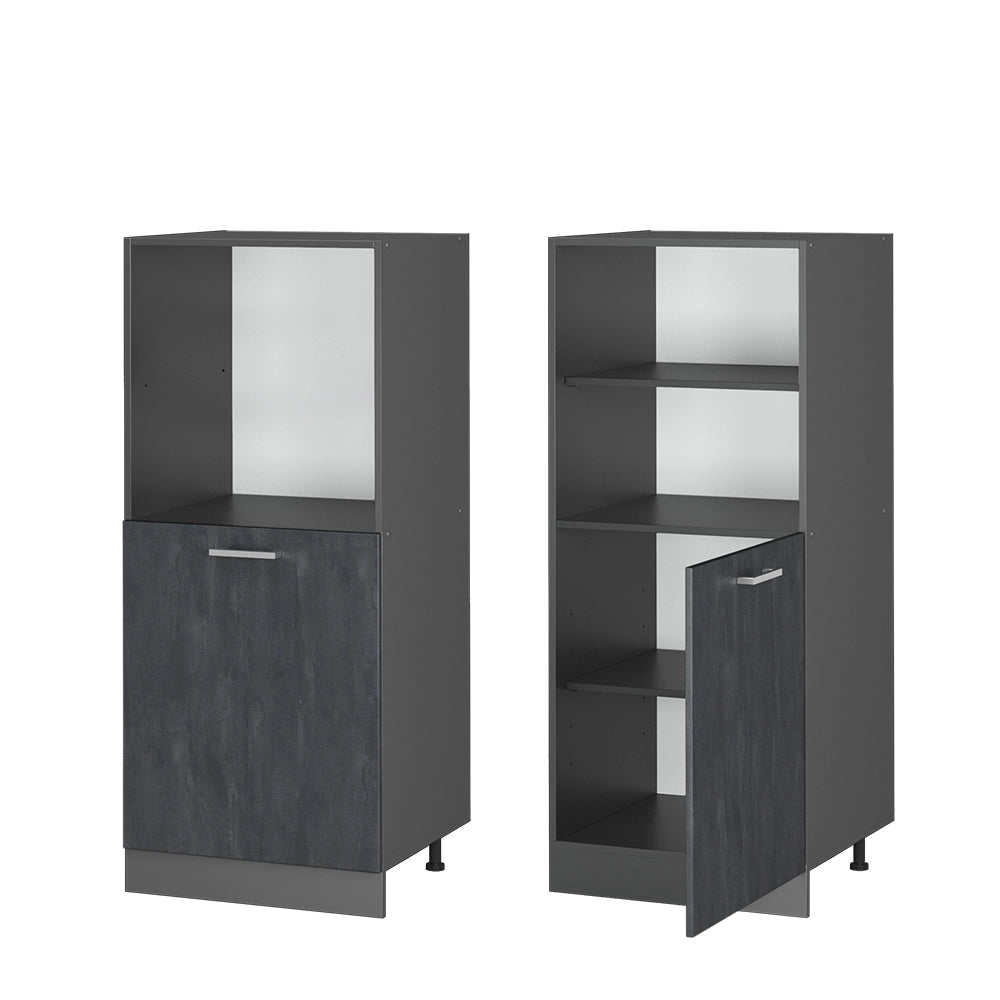 Vicco Mobile per forno da incasso Calcestruzzo nero 60 cm