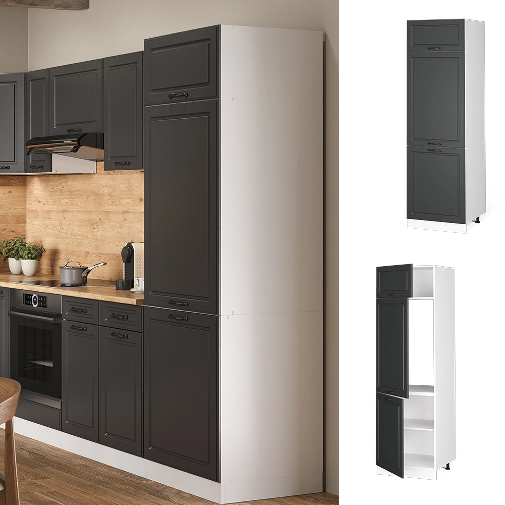 Vicco Armadio frigorifero Antracite casa di campagna 60 cm