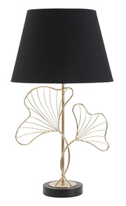 Lampada da Tavolo Leaves Ø 30x60 cm in Ferro e Poliestere