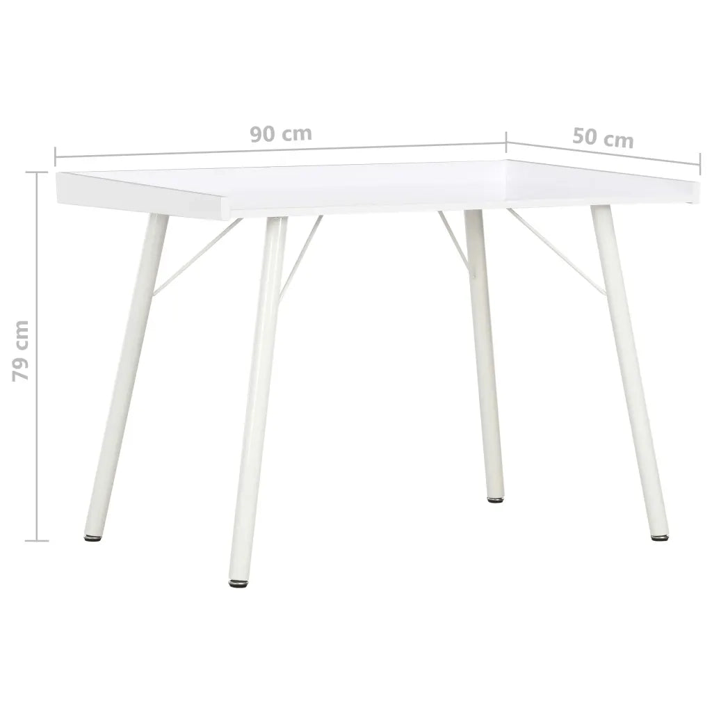 Scrivania | Tavolo da Ufficio Bianca 90x50x79 cm