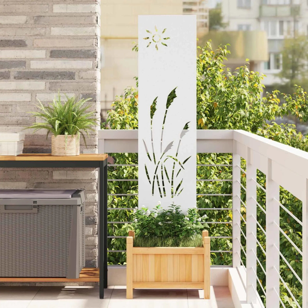 Schermo per privacy in giardino Traforo Bianco 32 x 140 cm CFW4004324