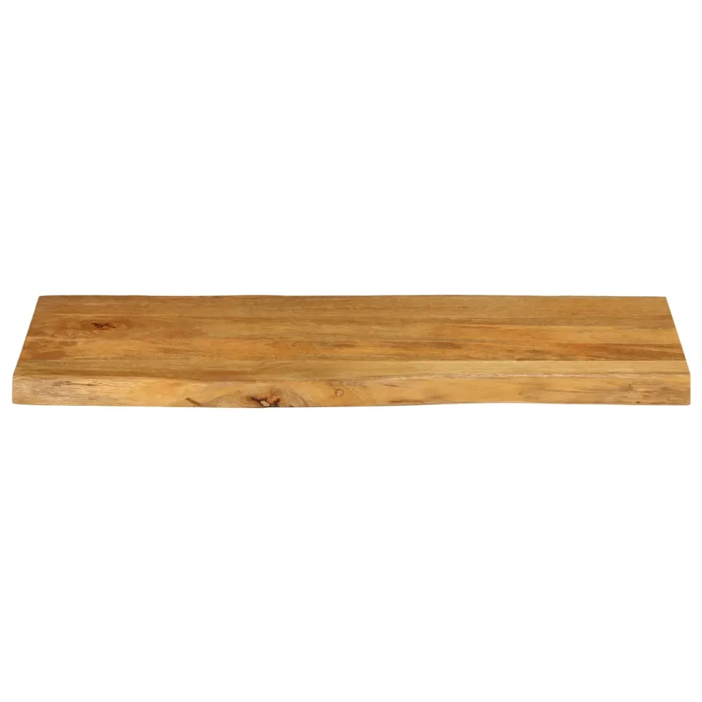 vidaXL Piano Tavolo 90x40x2,5 cm Bordi Vivi in Legno Massello di Mango