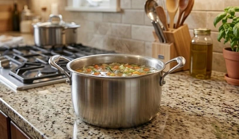 Casseruola 2 Manici H&H ATD Evolution 24 cm con Coperchio per Induzione