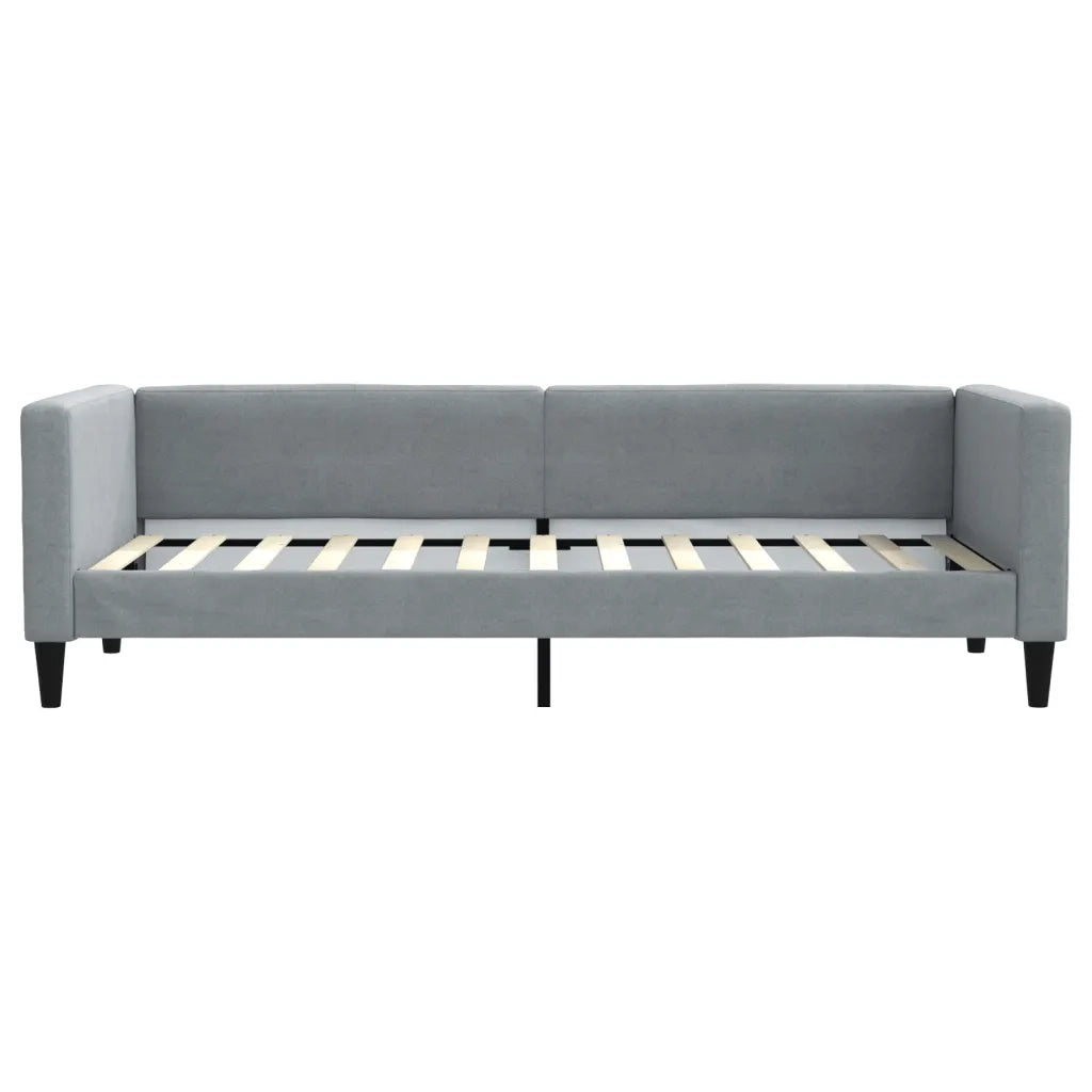 Divano letto | Sof¨¤ letto | Letto singolo Estraibile Cassetti Grigio Chiaro 80x200cm Tessuto