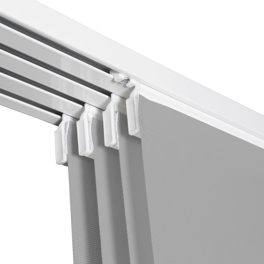 VIEWTEX Kit di pannelli giapponese (binario e pannelli) Screen - Grado di apertura 10% - Grigio perla 191 cm - Made in Europe - 5 anni di garanzia
