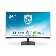Philips e line 241e1sc/00 led display 59,9 cm (23.6") 1920 x 1080 pixel full hd nero